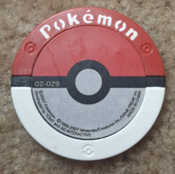 2007 TOMY NINTENDO POKEMON JAPANESE BATTRIO GLAMEOW COIN / CHIP, 02-029 - Image 2