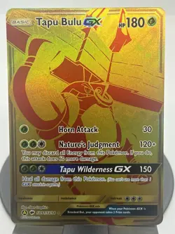 Pokemon TCG Tapu Bulu GX SV91/SV94 Hidden Fates: Shiny Vault Holo Rare NM - Image 1