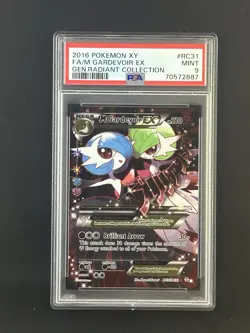 2016 Pokemon XY Generations Radiant Collection Mega Gardevoir Ex #RC31 FA PSA 9 - Image 1
