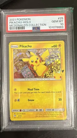 2021 McDonald's Pokemon - PSA 10 Holo Pikachu #25 Celebrations Stamped - Image 1