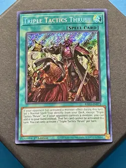 Triple Tactics Thrust | RA03-EN072 | Secret Rare | NM | 1st Edition | YuGiOh! - Image 1