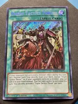 Triple Tactics Thrust | RA03-EN072 | Secret Rare | NM | 1st Edition | YuGiOh! - Image 3