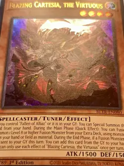 3x Blazing Cartesia, The Virtuous | BLTR-EN080 | UR | NM | 1st Edition | YuGiOh! - Image 2