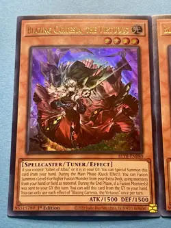 3x Blazing Cartesia, The Virtuous | BLTR-EN080 | UR | NM | 1st Edition | YuGiOh! - Image 3