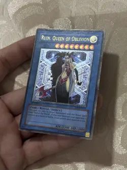 Yugioh Ruin, Queen of Oblivion SOI-EN034 Ultimate Rare 1st Ed LP - Image 2