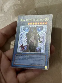 Yugioh Ruin, Queen of Oblivion SOI-EN034 Ultimate Rare 1st Ed LP - Image 3