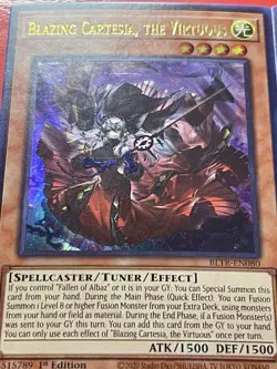 3x Blazing Cartesia, The Virtuous | BLTR-EN080 | UR | LP | 1st Edition | YuGiOh! - Image 2