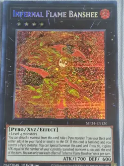 INFERNAL FLAME BANSHEE MP24-EN120 PRISMATIC SECRET RARE NM 1st Ed YUGIOH - Image 2
