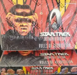 Star Trek CCG Rules of Acquisition Limited Edition 30ea 9 Card Expansion Packs - Image 1