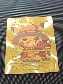 PIKACHU POKEMON LUFFY ONE PIECE OP PIKA CARTE CARD HOLO PRISM MANGA ANIME KAWAII - Image 3