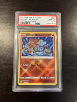 Radiant Heatran 027/189 SWSH Astral Radiance Holo Pokemon Card PSA 10 GEM MINT - Image 1