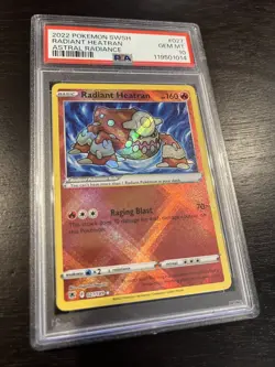Radiant Heatran 027/189 SWSH Astral Radiance Holo Pokemon Card PSA 10 GEM MINT - Image 2