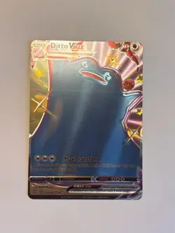 Ditto Vmax SV119/SV122 Shining Fates Ultra Rare Full Art Pokemon 3D Fan Art Card - Image 1