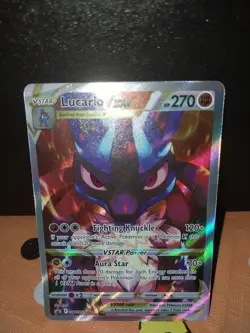 Pokemon TCG Lucario VSTAR SWSH291 Holo Promo Card M/Nm Condition - Image 1