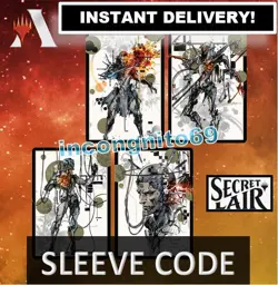 MAGIC MTGA MTG ARENA CODE CARD SECRET LAIR OCTOBER 2022 BIG NON-FOIL 21 SLEEVES - Image 4