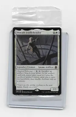 MTG MAGIC : The Gathering Oswald Fiddlebender AFR Forgotten Realms sealed promo - Image 1