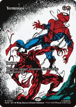 MTG - Terminate - Borderless - Marvels Spiderman - Non Foil - NM - Image 1