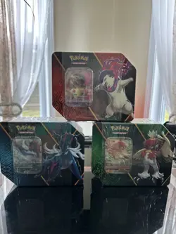 Pokemon TCG Divergent Power Tins Set of 3 Sealed - Image 1