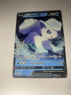 Alolan Vulpix V 033/195 -Snowflake Stamp - 2023 Holiday Calendar - Pokemon TCG - Image 1