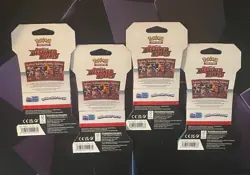 Pokemon Destined Rivals Sleeved Booster Pack ART SET (x4 packs) - FACTORY SEALED - Image 2