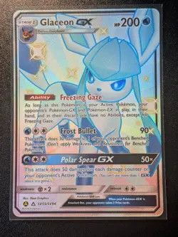 Pokemon TCG Glaceon GX SV55/SV94 Full Art Shiny Hidden Fates 🌟PACK FRESH🌟 - Image 1