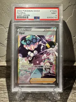 ⭐Opal Full Art Trainer⭐ Pokemon TCG Lost Origin 💎PSA 9 Mint💎 - Image 1