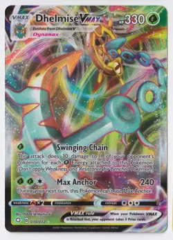 Pokemon Dhelmise VMAX 010/072 Shining Fates Holo Full Art Ultra Rare - Image 1