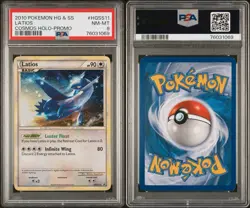 Pokemon Latios 2010 Cosmos Holo Black Star Promo HGSS11 PSA 8 2 Swirls🌀 - Image 3