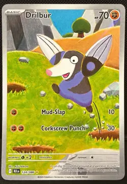 Drilbur 124/086 Near Mint - Pokemon TCG Black Bolt (FAST SHIPPING) - Image 1