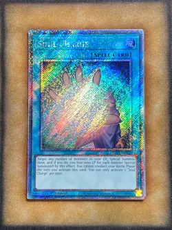 Yugioh Soul Charge RA04-EN222 Platinum Secret Rare 1st Ed NM - Image 1
