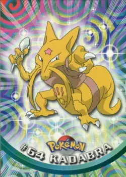 Kadabra 64 TOPPS Blue Label Pokemon Card MP - Image 1
