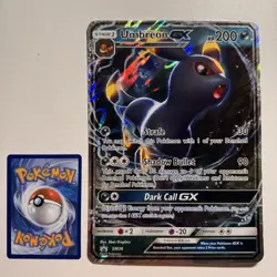 Pokemon TCG Umbreon GX SM36 Black Star Promo Ultra Rare Holo Jumbo Card NM - Image 1