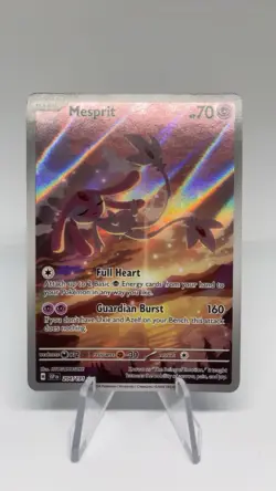 Pokemon TCG Mesprit 204/191SV08: Surging Sparks Illustration Rare Holo Card - Image 1