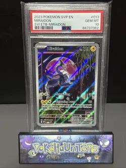 Pokemon Card Miraidon SVP EN 013 Black Star Promo Scarlet and Violet PSA 10 GEM - Image 1