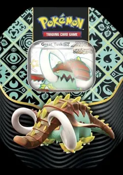 Sealed TCG Scarlet & Violet Paldean Fates Collector Tin w/Promo & Card packs - Image 1
