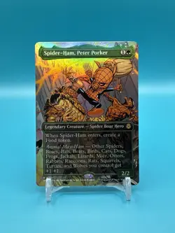 Spider-Ham, Peter Porker (Borderless) - Marvel’s Spider-Man (SPM) - FOIL - NM - Image 1