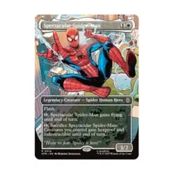 WOTC Marvel's Spider-Man Spectacular Spider-Man (Borderless) (R) (Foil) NM - Image 1
