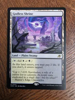 MTG - Godless Shrine - Edge Of Eternities - Near Mint Rare - EOE #254 Non Foil - Image 1