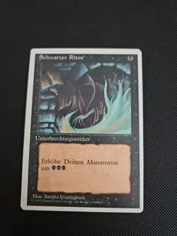MTG Magic the Gathering FWB German Dark Ritual Near Mint 4th Edition - Image 1