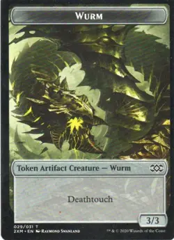 MTG: Double Masters: Wurm Token (029): Lightly Played Condition - Image 1