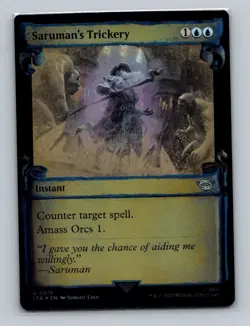 1x MTG - FOIL Saruman's Trickery Scroll (0519) - Lord of the Rings - LTR - NM - Image 1