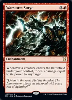 MTG - Warstorm Surge - Commander 2019 - NM, English Magic FLAT RATE SHIP - Image 1