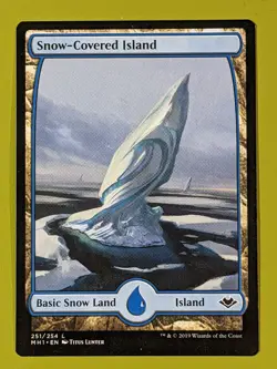Snow-Covered Island x1 Modern Horizons 1x Magic the Gathering MTG - Image 1