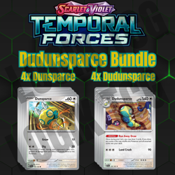 4x Dunsparce 128 / Dudunsparce 129 x4 - Paradox Rift - Pokemon TCG - Playsets - Image 1