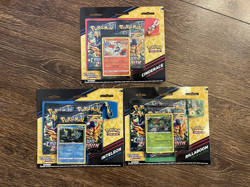 Pokemon TCG 3x Crown Zenith Pin Blisters Inteleon Cinderace Rillaboom - Image 1
