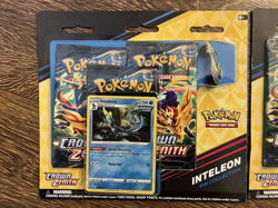 Pokemon TCG 3x Crown Zenith Pin Blisters Inteleon Cinderace Rillaboom - Image 3