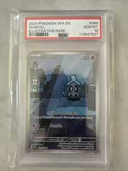 Pokemon Duskull Holo Illustration PSA 10 Shrouded Fable 068/064 - Image 1