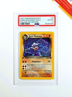 Pokemon PSA 6 Dark Machamp #10 Holo Team Rocket 2001 Italiano - Image 1