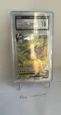 CGC 10 GEM MINT Charizard V SWSH260 - Pokemon Sword & Shield Ultra Premium Promo - Image 3