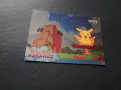 1999 Topps Pokemon the First Movie Playtime Silver Sandpaper Foil #57 Black Logo - Image 1